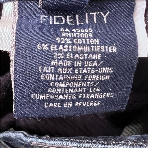 Fidelity Jimmy Jeans Size 31 - Picture 10 of 14